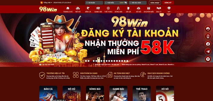 Nhà cái 98Win68 Com